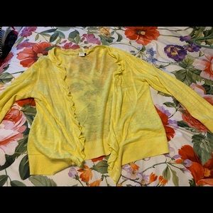J. Crew 100% linen cardigan sweater size medium